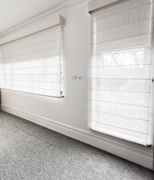 Romans with roller blinds