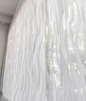 Sheer-curtain-with-wavy-pattern