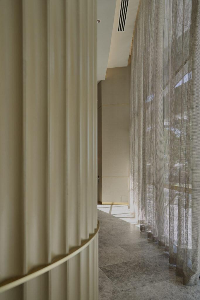 Petersham RSL lobby customised curtains