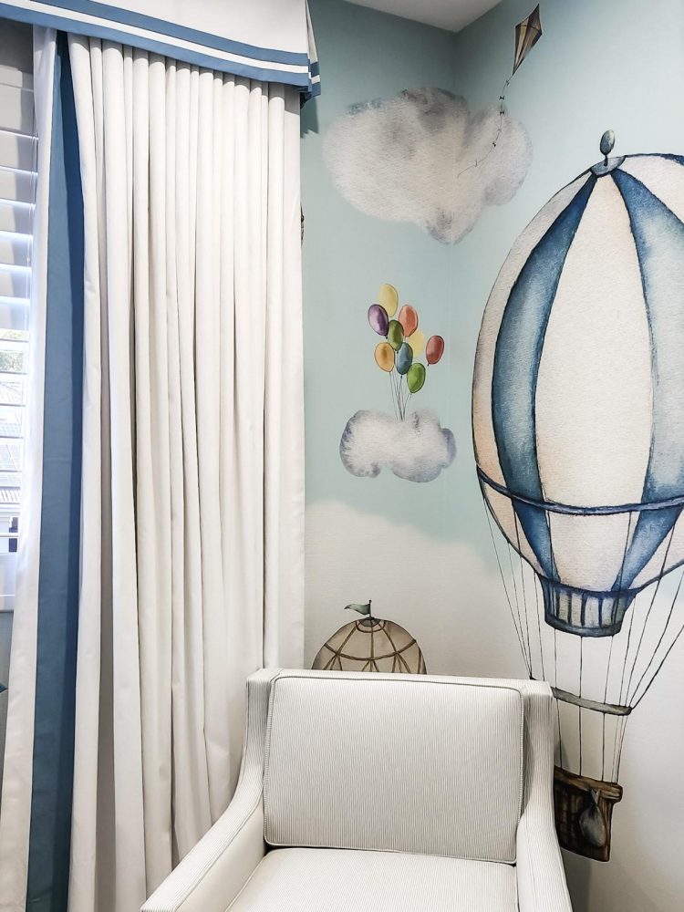 Custom Lined Curtains for baby room